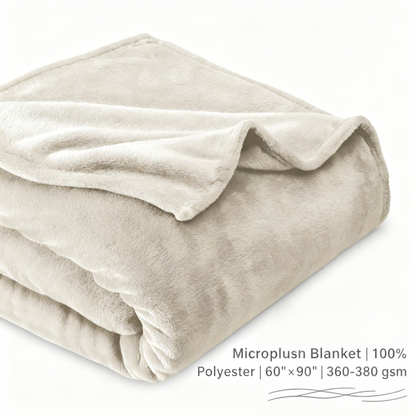 BeautéSync® Microplush Blanket – Ultra Soft & Cozy for Spa and Home