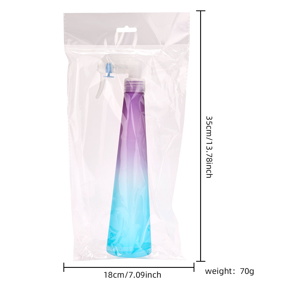 rainbow hair spray bottle package measurements