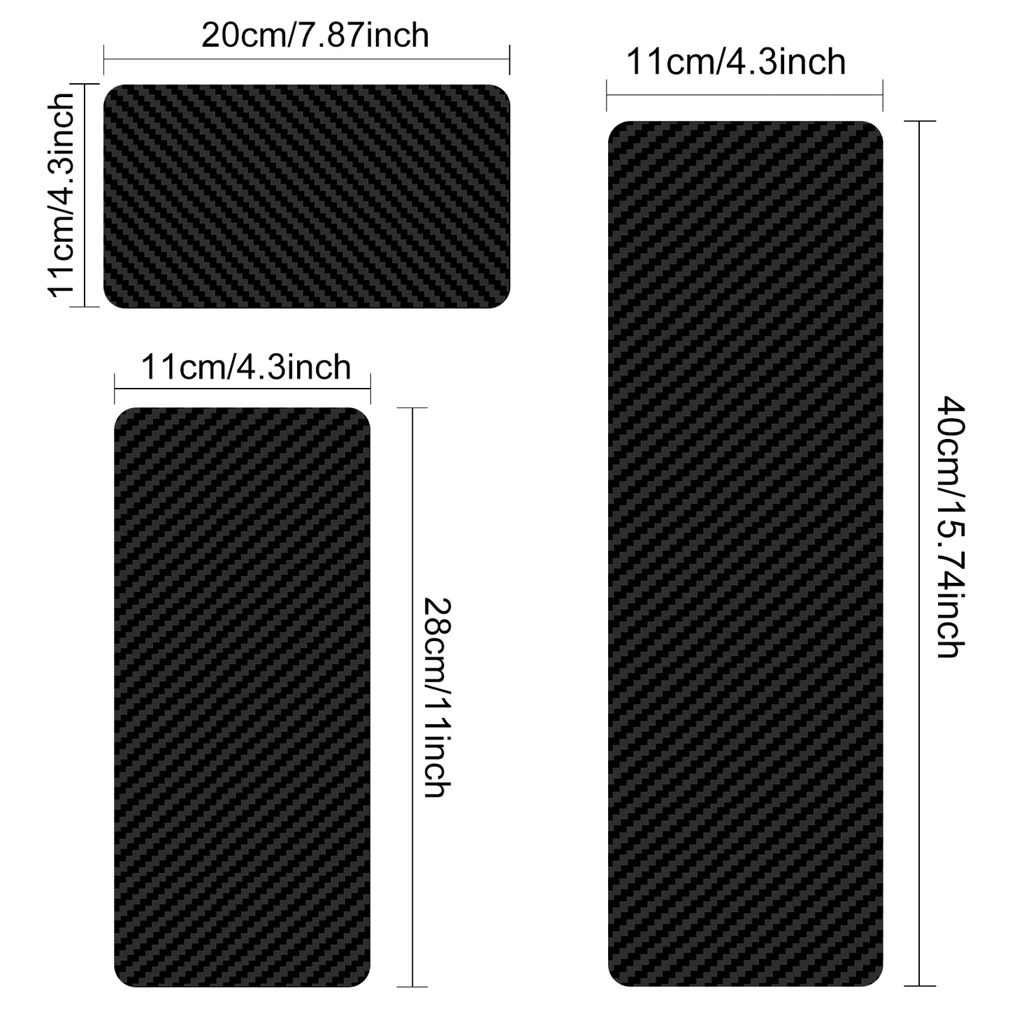 Professional Foil & Balayage Board Set 3 Sizes in One Set