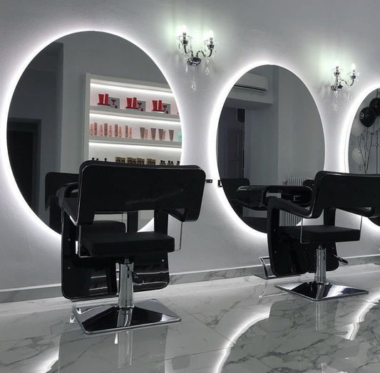 BeautéSync® 120×120cm Round LED Mirror – Backlit Wall-Mounted Vanity Mirror, 47.2" Large Circle Design