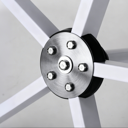 BeautéSync® LED Magnifying Lamp rolling base stand detail showing smooth mobility on multiple surfaces