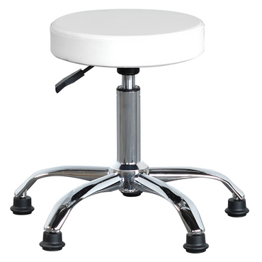 BeautéSync Fixed Stool – Adjustable PU Leather Salon Chair for Spa, Massage, Clinic, Beauty & Tattoo Use