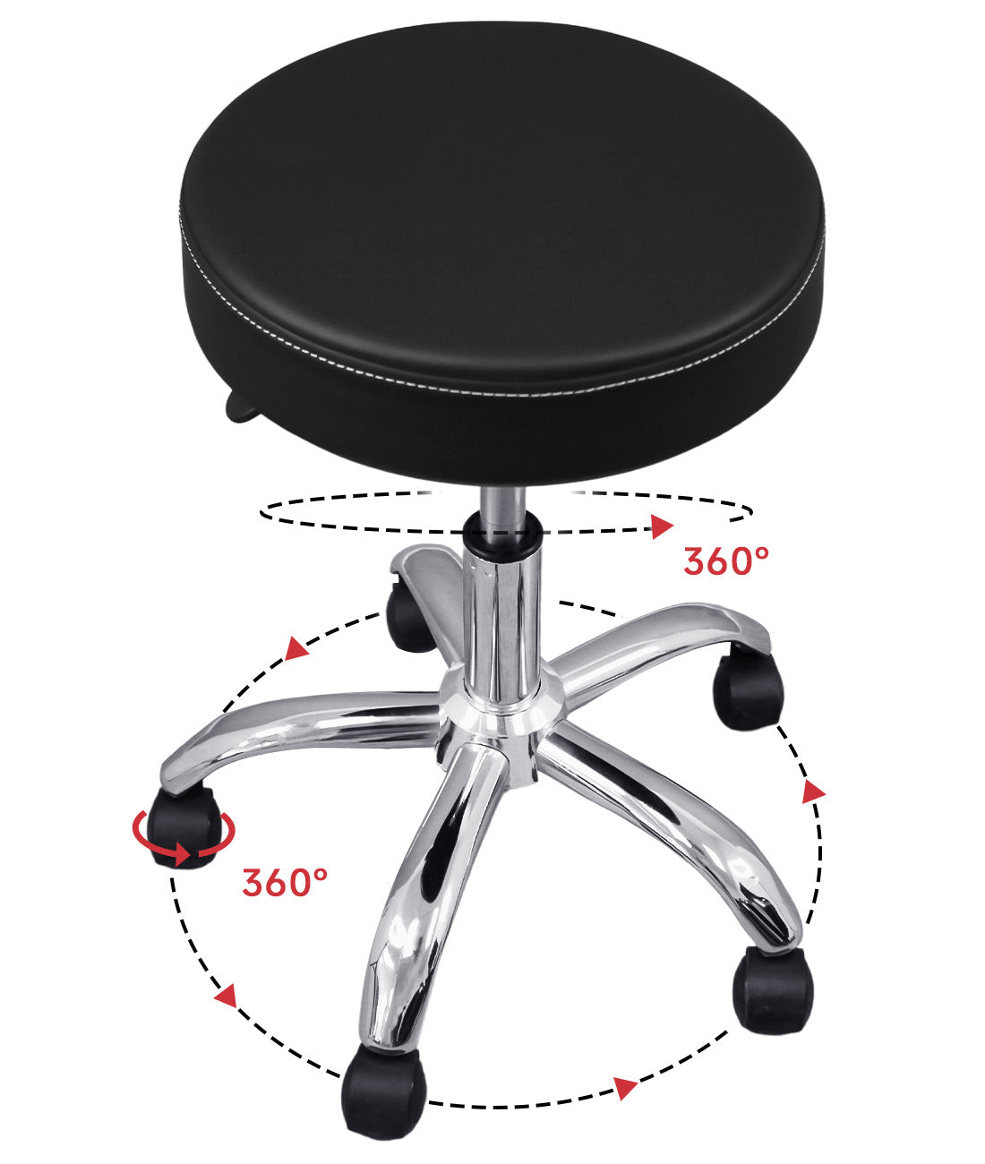 BeautéSync® Hydraulic Rolling Stool