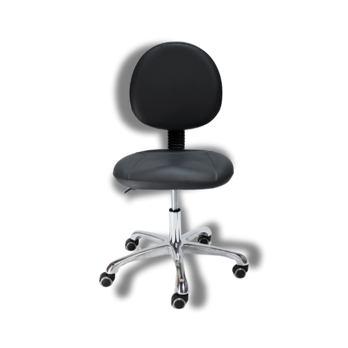 BeautéSync® Wide Seat Adjustable Rolling Stool