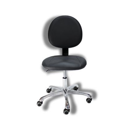 BeautéSync® Wide Seat Adjustable Rolling Stool