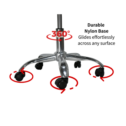 BeautéSync® Professional Backrest Stool