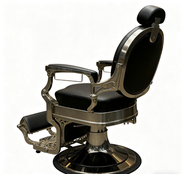 BeautéSync® Deluxe Hydraulic Barber Chair - Gold