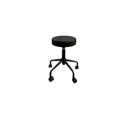 BeautéSync® Professional Rolling Stool – Height Adjustable with Steel Base