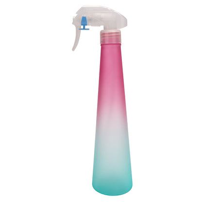 rainbow hair spray bottle pink and green