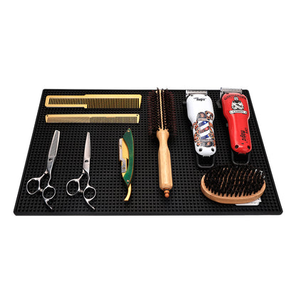 silicone hairdressing mat with equipment