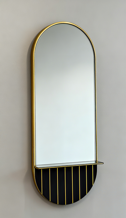 BeautéSync® 170×70cm Gold Vertical LED Mirror