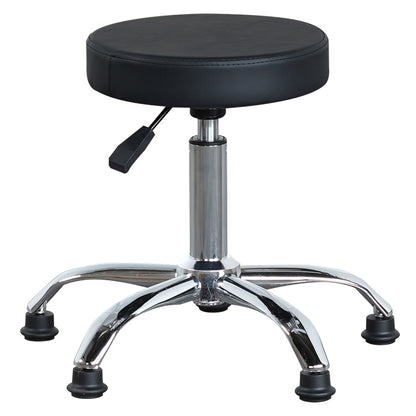 BeautéSync Fixed Stool – Adjustable PU Leather Salon Chair for Spa, Massage, Clinic, Beauty & Tattoo Use