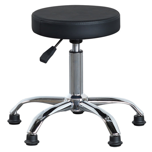 BeautéSync Fixed Stool – Adjustable PU Leather Salon Chair for Spa, Massage, Clinic, Beauty & Tattoo Use