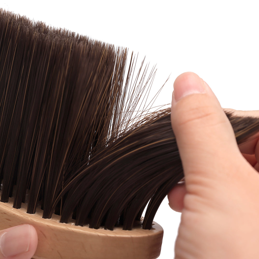 beechwood hair sweep brush flexed bristle closeup