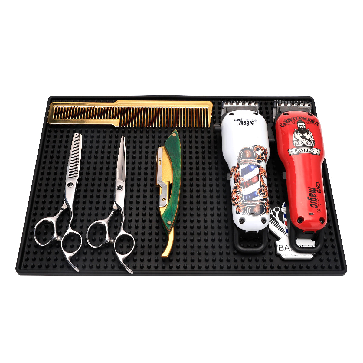 silicone hairdressing mat medium with equipment 