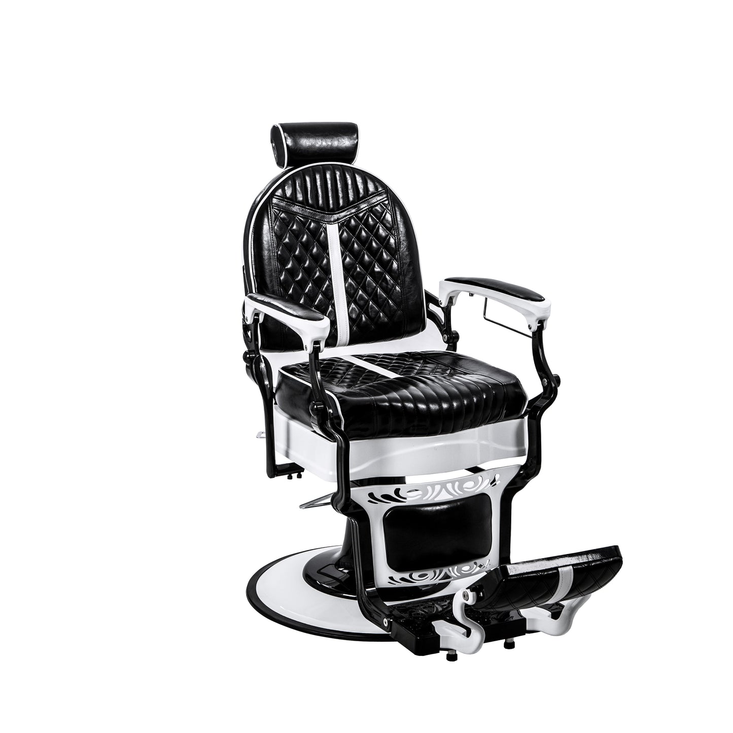 black and white barber chair overall