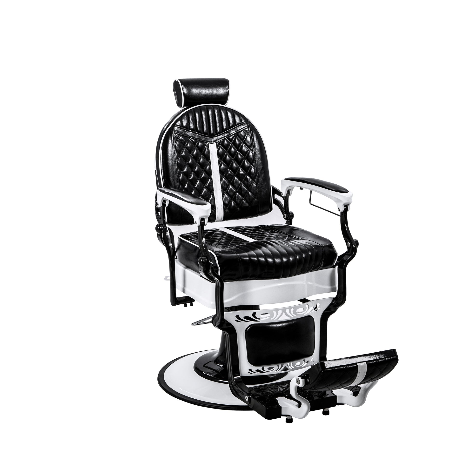 black and white barber chair overall