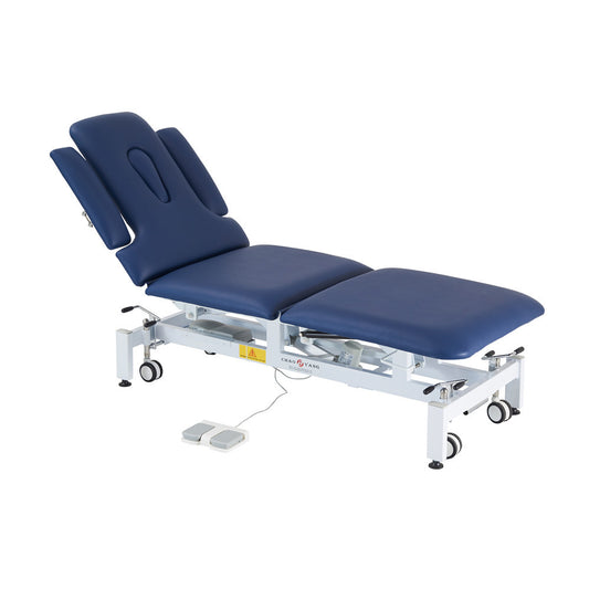 BeautéSync Electric Aesthetic Bed – Adjustable Facial, Spa & Lash Chair with Foot Control & Premium PU Leather