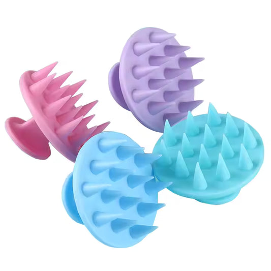 BeautéSync Scalp Exfoliator & Shampoo Salon Brush – Silicone Hair Massager for Deep Cleansing, Dandruff Removal & Hair Growth Stimulation