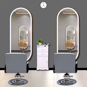 BeautéSync Oval LED Wall Mirror – Horizontal or Vertical Mount, 110V