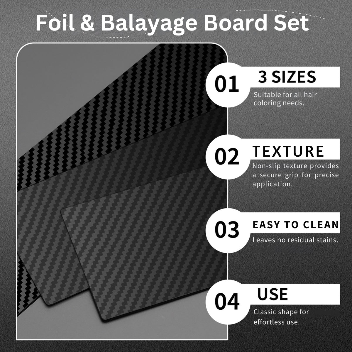 Professional Foil & Balayage Board Set 3 Sizes in One Set