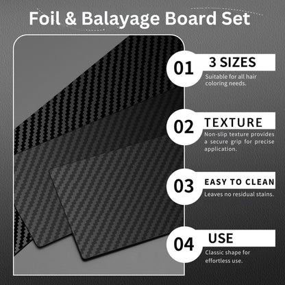 Professional Foil & Balayage Board Set 3 Sizes in One Set