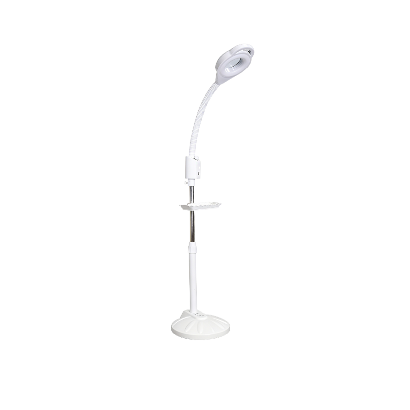 LED magnifying lamp ground base stand side angle