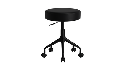 BeautéSync® Professional Rolling Stool – Height Adjustable with Steel Base