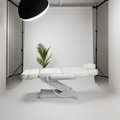 BeautéSync® MiraFlex 3M Electric Facial & Spa Treatment Bed – Fully Adjustable, PU/PVC Upholstery, 440 lb Capacity