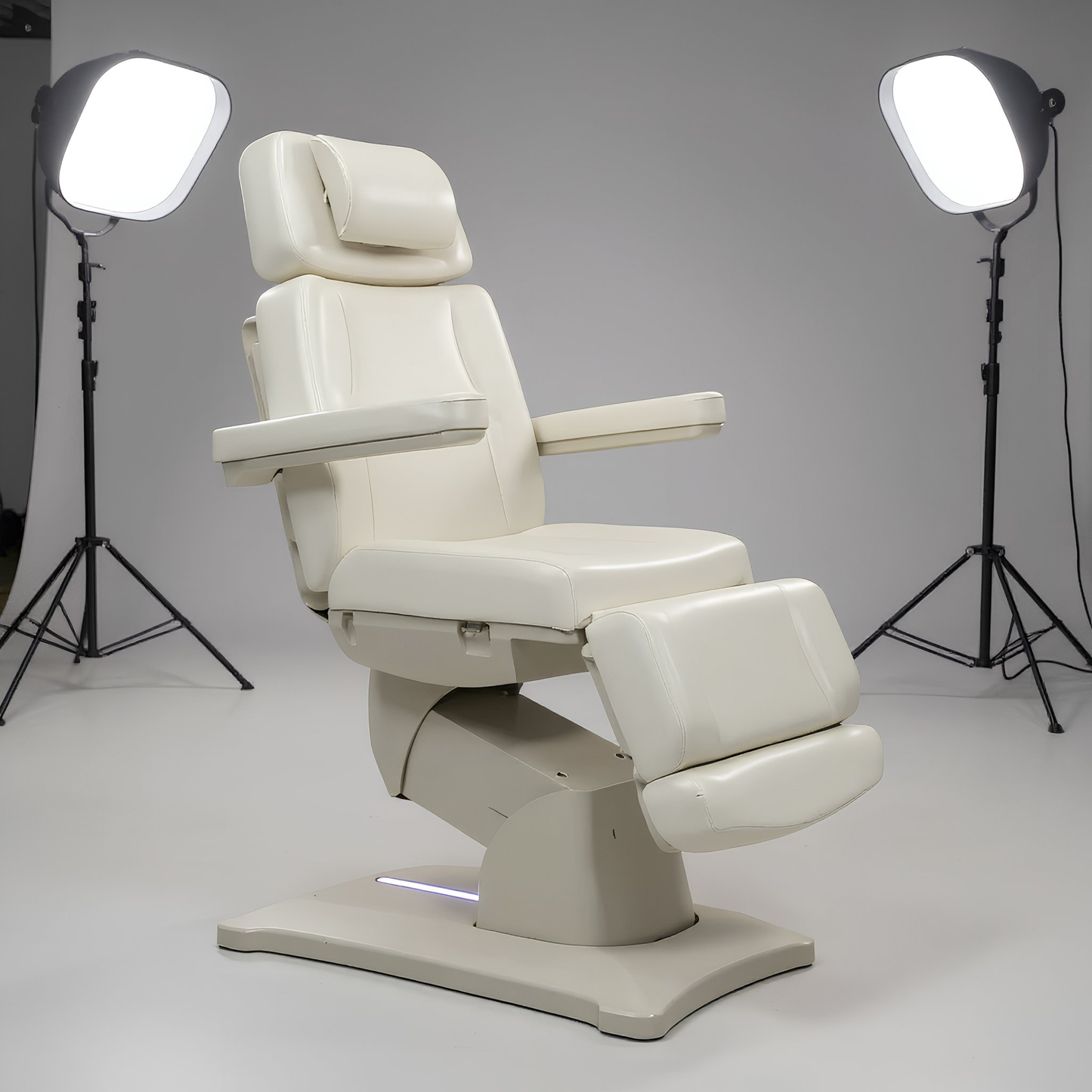 BeautéSync MiraMax 3-Motor Electric Aesthetic Bed – Adjustable Facial, Spa & Lash Chair with Foot Control & Premium PU Leather