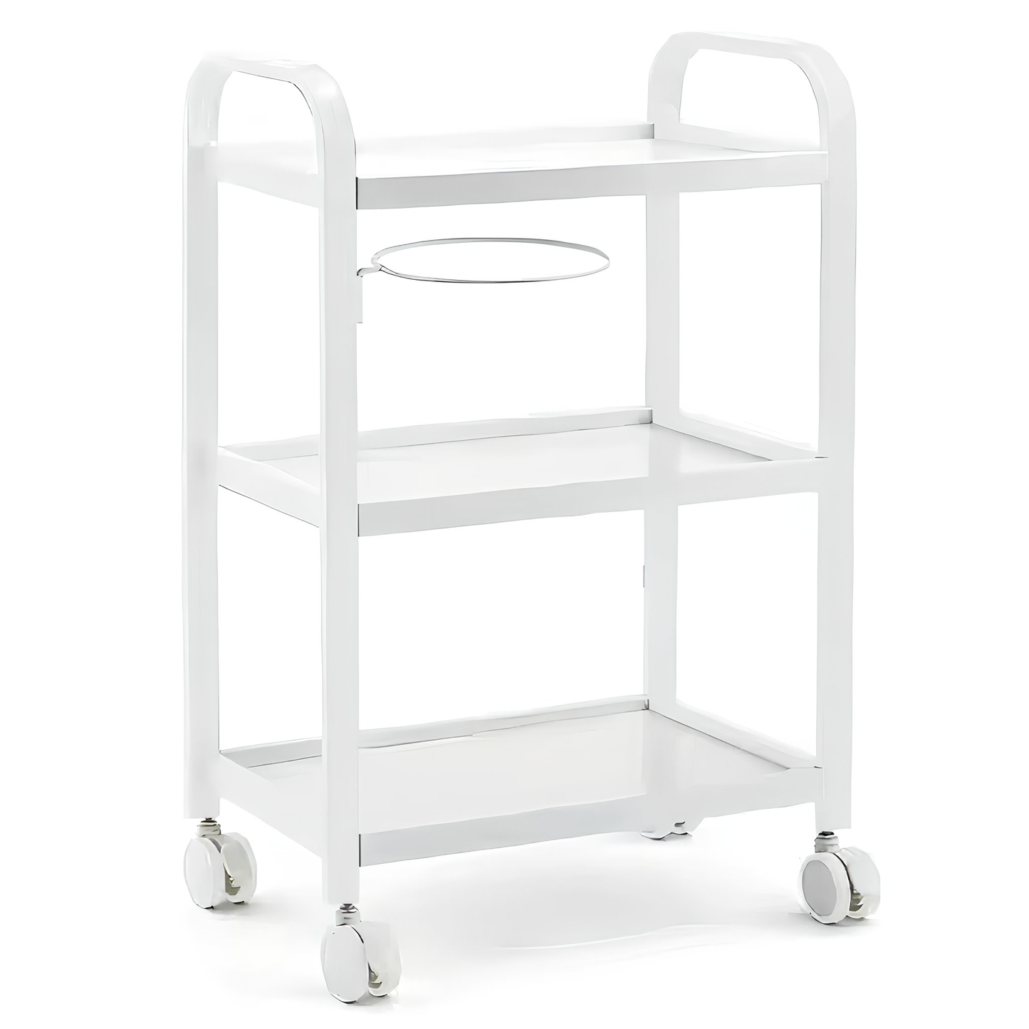 BeautéSync® 3-Tier Multifunctional Salon Cart with Wheels – Rolling Beauty Spa Storage Trolley for Salon Use