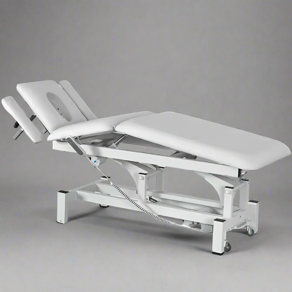 EVEREST 2-Motor Deluxe Electric Massage Treatment Bed – Adjustable Physiotherapy, Chiropractic & Spa Table