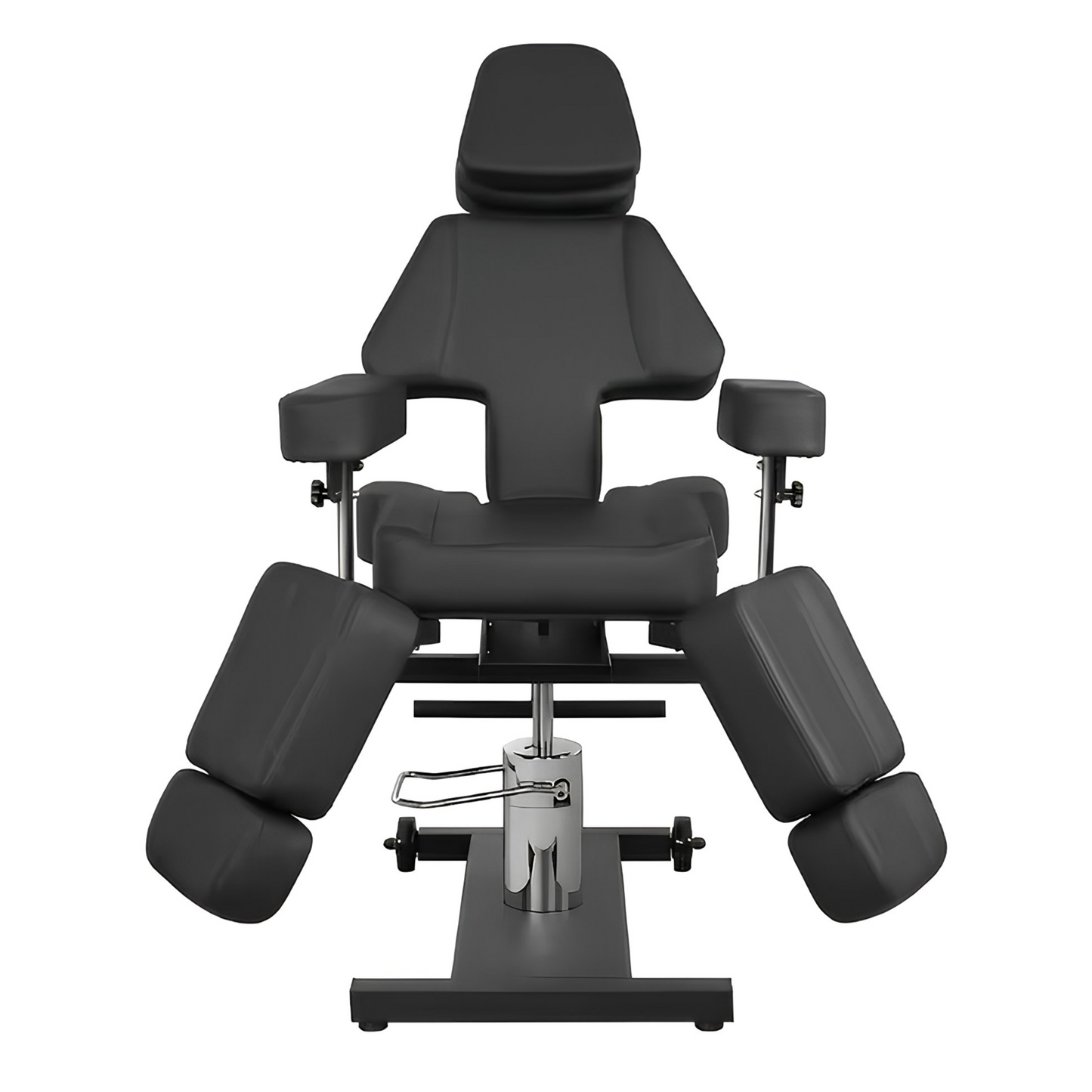 BeautéSync HydraLift Hydraulic Tattoo Chair – Front Angle View