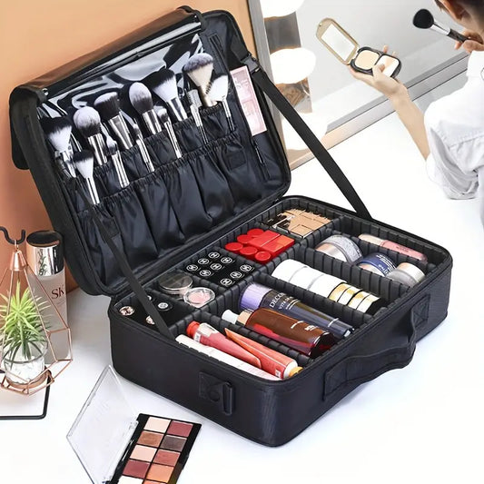 BeautéSync™ Cosmetic Bag – Multifunctional Beauty Tool Storage Bag (Available in S, M, L Sizes)