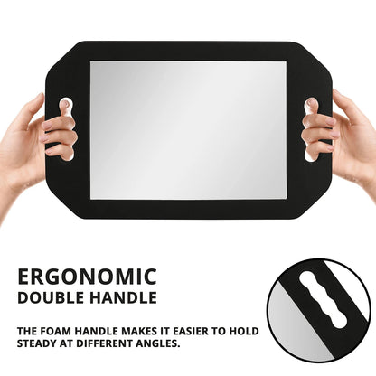 Handheld Haircut Mirror with Dual Handles