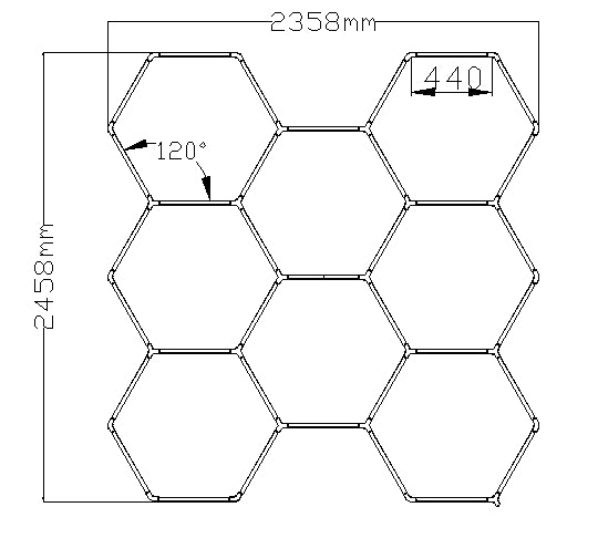 BeautéSync® Hexagon Ceiling Light