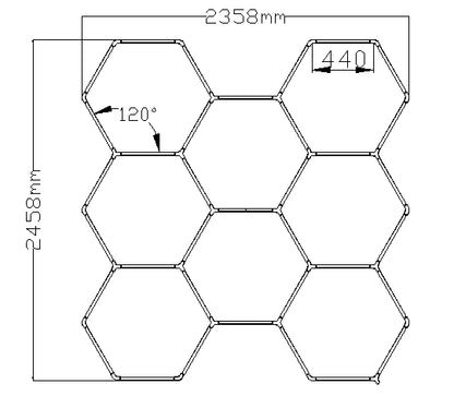 BeautéSync® Hexagon Ceiling Light