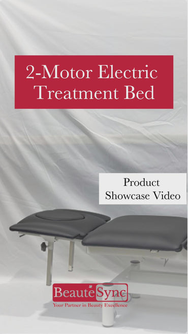 BeautéSync® Everest Two-Motor Electric Treatment Bed with Dual Built-In Foot Controls — Ideal for Professional Treatment & Massage Clinics