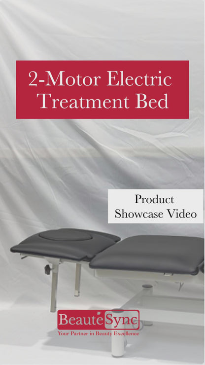 BeautéSync® Everest Two-Motor Electric Treatment Bed with Dual Built-In Foot Controls — Ideal for Professional Treatment & Massage Clinics